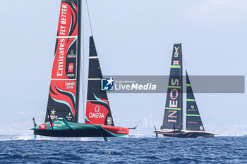 2024-09-01 - Emirates Team New Zealand (NZ) and Ineos Britania (UK) - AMERICA'S CUP - LOUIS VUITTON CUP - ROUND ROBIN 1 & 2 - SAILING - OTHER SPORTS