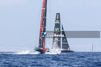 2024-09-01 - Emirates Team New Zealand (NZ) and Ineos Britania (UK) - AMERICA'S CUP - LOUIS VUITTON CUP - ROUND ROBIN 1 & 2 - SAILING - OTHER SPORTS