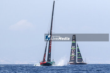 2024-09-01 - Emirates Team New Zealand (NZ) and Ineos Britania (UK) - AMERICA'S CUP - LOUIS VUITTON CUP - ROUND ROBIN 1 & 2 - SAILING - OTHER SPORTS