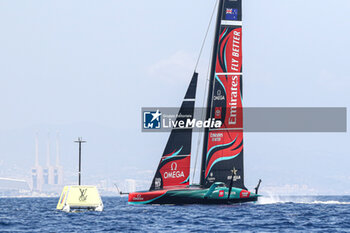 2024-09-01 - Emirates Team New Zealand (NZ) on mark - AMERICA'S CUP - LOUIS VUITTON CUP - ROUND ROBIN 1 & 2 - SAILING - OTHER SPORTS