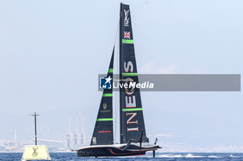 2024-09-01 - Ineos Britania (UK) on mark - AMERICA'S CUP - LOUIS VUITTON CUP - ROUND ROBIN 1 & 2 - SAILING - OTHER SPORTS