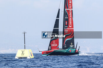 2024-09-01 - Emirates Team New Zealand (NZ) on mark - AMERICA'S CUP - LOUIS VUITTON CUP - ROUND ROBIN 1 & 2 - SAILING - OTHER SPORTS