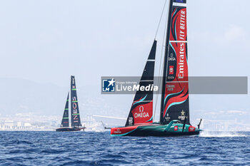 2024-09-01 - Emirates Team New Zealand (NZ) and Ineos Britania (UK) - AMERICA'S CUP - LOUIS VUITTON CUP - ROUND ROBIN 1 & 2 - SAILING - OTHER SPORTS