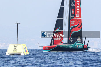 2024-09-01 - Emirates Team New Zealand (NZ) on mark - AMERICA'S CUP - LOUIS VUITTON CUP - ROUND ROBIN 1 & 2 - SAILING - OTHER SPORTS