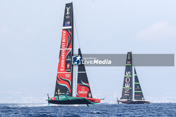 2024-09-01 - Emirates Team New Zealand (NZ) and Ineos Britania (UK) - AMERICA'S CUP - LOUIS VUITTON CUP - ROUND ROBIN 1 & 2 - SAILING - OTHER SPORTS