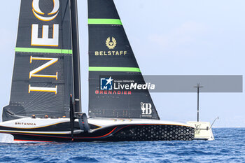 2024-09-01 - Ineos Britania (UK) on mark - AMERICA'S CUP - LOUIS VUITTON CUP - ROUND ROBIN 1 & 2 - SAILING - OTHER SPORTS