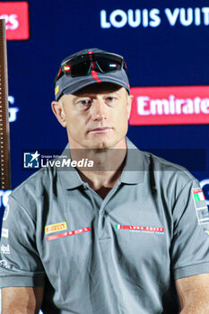 2024-08-28 - americas cup James Spithill, helm Luna Rossa Prada Pirelli - 37TH AMERICA'S CUP LOUIS VUITTON - PRESS CONFERENCE - SAILING - OTHER SPORTS