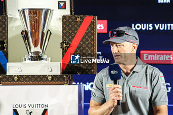 2024-08-28 - James Spithill, helm Luna Rossa Prada Pirelli - 37TH AMERICA'S CUP LOUIS VUITTON - PRESS CONFERENCE - SAILING - OTHER SPORTS