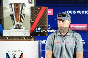 2024-08-28 - James Spithill, helm Luna Rossa Prada Pirelli and The Louis Vuitton Cup - 37TH AMERICA'S CUP LOUIS VUITTON - PRESS CONFERENCE - SAILING - OTHER SPORTS