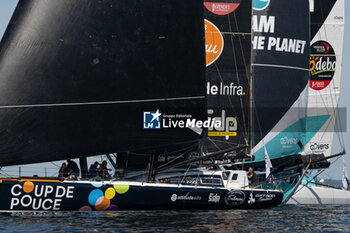 2024-09-15 - Manuel Cousin Coup de Pouce during the start of 48 hours Le Défi Azimut race, off Lorient, Western France, on September 15, 2024 - SAILING - DEFI AZIMUT - LORIENT AGGLOMERATION - SAILING - OTHER SPORTS