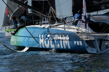 2024-09-15 - Nicolas Lunven Holcim during the start of 48 hours Le Défi Azimut race, off Lorient, Western France, on September 15, 2024 - SAILING - DEFI AZIMUT - LORIENT AGGLOMERATION - SAILING - OTHER SPORTS