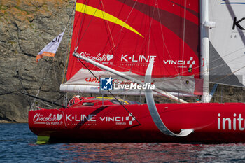 2024-09-15 - Sam Davies Initiative Coeur during the start of 48 hours Le Défi Azimut race, off Lorient, Western France, on September 15, 2024 - SAILING - DEFI AZIMUT - LORIENT AGGLOMERATION - SAILING - OTHER SPORTS