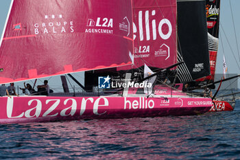 2024-09-15 - Tanguy Le Turquais Lazare during the start of 48 hours Le Défi Azimut race, off Lorient, Western France, on September 15, 2024 - SAILING - DEFI AZIMUT - LORIENT AGGLOMERATION - SAILING - OTHER SPORTS