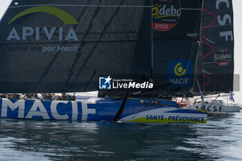 2024-09-15 - Charlie Dalin Macif during the start of 48 hours Le Défi Azimut race, off Lorient, Western France, on September 15, 2024 - SAILING - DEFI AZIMUT - LORIENT AGGLOMERATION - SAILING - OTHER SPORTS