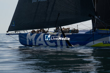 2024-09-15 - Charlie Dalin Macif during the start of 48 hours Le Défi Azimut race, off Lorient, Western France, on September 15, 2024 - SAILING - DEFI AZIMUT - LORIENT AGGLOMERATION - SAILING - OTHER SPORTS