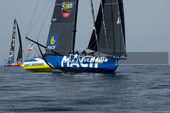 2024-09-15 - Charlie Dalin Macif during the start of 48 hours Le Défi Azimut race, off Lorient, Western France, on September 15, 2024 - SAILING - DEFI AZIMUT - LORIENT AGGLOMERATION - SAILING - OTHER SPORTS