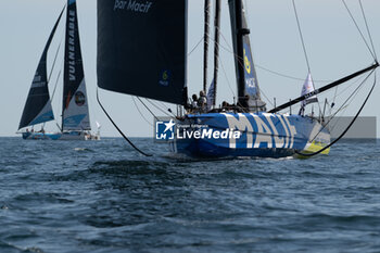 2024-09-15 - Charlie Dalin Macif during the start of 48 hours Le Défi Azimut race, off Lorient, Western France, on September 15, 2024 - SAILING - DEFI AZIMUT - LORIENT AGGLOMERATION - SAILING - OTHER SPORTS