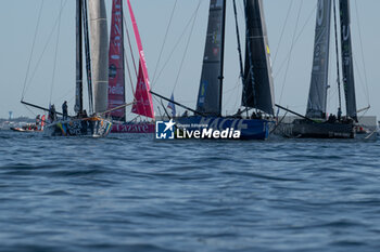 2024-09-15 - Charlie Dalin Macif during the start of 48 hours Le Défi Azimut race, off Lorient, Western France, on September 15, 2024 - SAILING - DEFI AZIMUT - LORIENT AGGLOMERATION - SAILING - OTHER SPORTS