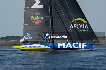 2024-09-15 - Charlie Dalin Macif during the start of 48 hours Le Défi Azimut race, off Lorient, Western France, on September 15, 2024 - SAILING - DEFI AZIMUT - LORIENT AGGLOMERATION - SAILING - OTHER SPORTS