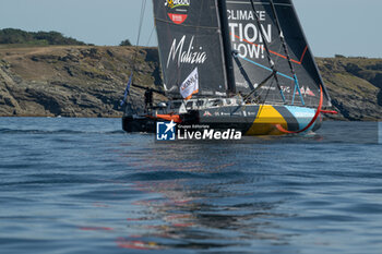 2024-09-15 - Boris Herrmann MALIZIA SEAEXPLORER during the start of 48 hours Le Défi Azimut race, off Lorient, Western France, on September 15, 2024 - SAILING - DEFI AZIMUT - LORIENT AGGLOMERATION - SAILING - OTHER SPORTS