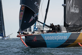 2024-09-15 - Boris Herrmann MALIZIA SEAEXPLORER during the start of 48 hours Le Défi Azimut race, off Lorient, Western France, on September 15, 2024 - SAILING - DEFI AZIMUT - LORIENT AGGLOMERATION - SAILING - OTHER SPORTS