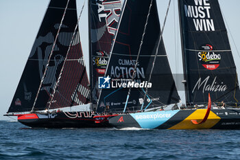 2024-09-15 - Boris Herrmann MALIZIA SEAEXPLORER during the start of 48 hours Le Défi Azimut race, off Lorient, Western France, on September 15, 2024 - SAILING - DEFI AZIMUT - LORIENT AGGLOMERATION - SAILING - OTHER SPORTS