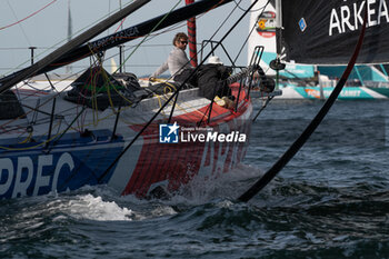 2024-09-15 - Yoann Richomme PAPREC during the start of 48 hours Le Défi Azimut race, off Lorient, Western France, on September 15, 2024 - SAILING - DEFI AZIMUT - LORIENT AGGLOMERATION - SAILING - OTHER SPORTS