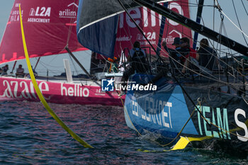 2024-09-15 - Justine Mettraux TEAM WORK during the start of 48 hours Le Défi Azimut race, off Lorient, Western France, on September 15, 2024 - SAILING - DEFI AZIMUT - LORIENT AGGLOMERATION - SAILING - OTHER SPORTS