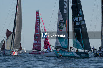 2024-09-15 - Thomas Ruyant VULNERABLE during the start of 48 hours Le Défi Azimut race, off Lorient, Western France, on September 15, 2024 - SAILING - DEFI AZIMUT - LORIENT AGGLOMERATION - SAILING - OTHER SPORTS