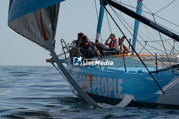 2024-09-15 - Thomas Ruyant VULNERABLE during the start of 48 hours Le Défi Azimut race, off Lorient, Western France, on September 15, 2024 - SAILING - DEFI AZIMUT - LORIENT AGGLOMERATION - SAILING - OTHER SPORTS