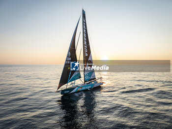 2024-08-27 - Sam Goodchild on Imoca Vulnerable - For the Planet during a training session prior the Vendée Globe 2024 on August 27, 2024, off Groix in France - SAILING - VENDEE GLOBE 2024 - SAM GOODCHILD - IMOCA VULNERABLE - SAILING - OTHER SPORTS