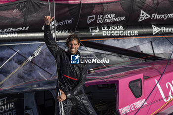 2024-09-10 - Tanguy le Turquais on Imoca LAZARE during a training session prior the Vendée Globe 2024 on September 10, 2024, off Groix in France - SAILING - VENDEE GLOBE 2024 - TANGUY LE TURQUAIS - IMOCA LAZARE TRAINING - SAILING - OTHER SPORTS