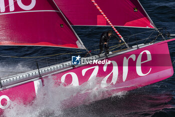 2024-09-10 - Tanguy le Turquais on Imoca LAZARE during a training session prior the Vendée Globe 2024 on September 10, 2024, off Groix in France - SAILING - VENDEE GLOBE 2024 - TANGUY LE TURQUAIS - IMOCA LAZARE TRAINING - SAILING - OTHER SPORTS