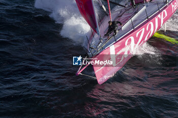 2024-09-10 - Tanguy le Turquais on Imoca LAZARE during a training session prior the Vendée Globe 2024 on September 10, 2024, off Groix in France - SAILING - VENDEE GLOBE 2024 - TANGUY LE TURQUAIS - IMOCA LAZARE TRAINING - SAILING - OTHER SPORTS