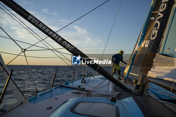 2024-09-14 - Thomas Ruyant on Imoca Vulnerable - For People during a training session prior the Vendée Globe 2024 on September 14, 2024, off Groix in France - SAILING - VENDEE GLOBE 2024 - THOMAS RUYANT - IMOCA VULNERABLE - SAILING - OTHER SPORTS