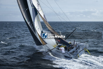 2024-09-10 - Benjamin Ferré on Imoca Monnoyeur - Duo for a Job - For the Planet during a training session prior the Vendée Globe 2024 on September 10, 2024, off Groix in France - SAILING - VENDEE GLOBE 2024 - BENJAMIN FERRÉ - IMOCA MONNOYEUR - DUO FOR A JOB - SAILING - OTHER SPORTS