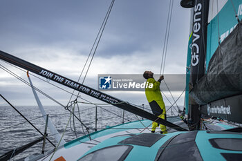 2024-08-28 - Sam Goodchild on Imoca Vulnerable - For the Planet during a training session prior the Vendée Globe 2024 on August 28, 2024, off Groix in France - SAILING - VENDEE GLOBE 2024 - SAM GOODCHILD - IMOCA VULNERABLE - SAILING - OTHER SPORTS