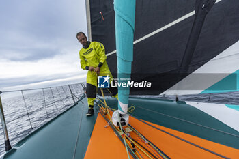 2024-08-28 - Sam Goodchild on Imoca Vulnerable - For the Planet during a training session prior the Vendée Globe 2024 on August 28, 2024, off Groix in France - SAILING - VENDEE GLOBE 2024 - SAM GOODCHILD - IMOCA VULNERABLE - SAILING - OTHER SPORTS