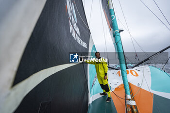 2024-08-28 - Sam Goodchild on Imoca Vulnerable - For the Planet during a training session prior the Vendée Globe 2024 on August 28, 2024, off Groix in France - SAILING - VENDEE GLOBE 2024 - SAM GOODCHILD - IMOCA VULNERABLE - SAILING - OTHER SPORTS