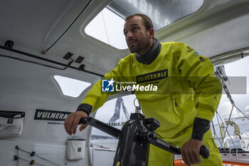 2024-08-28 - Sam Goodchild on Imoca Vulnerable - For the Planet during a training session prior the Vendée Globe 2024 on August 28, 2024, off Groix in France - SAILING - VENDEE GLOBE 2024 - SAM GOODCHILD - IMOCA VULNERABLE - SAILING - OTHER SPORTS