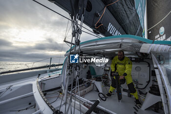 2024-08-28 - Sam Goodchild on Imoca Vulnerable - For the Planet during a training session prior the Vendée Globe 2024 on August 28, 2024, off Groix in France - SAILING - VENDEE GLOBE 2024 - SAM GOODCHILD - IMOCA VULNERABLE - SAILING - OTHER SPORTS