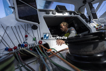 2024-09-13 - Thomas Ruyant on Imoca Vulnerable - For People during a training session prior the Vendée Globe 2024 on September 13, 2024, off Groix in France - SAILING - VENDEE GLOBE 2024 - THOMAS RUYANT - IMOCA VULNERABLE - SAILING - OTHER SPORTS