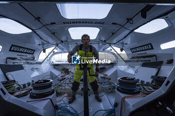 2024-09-13 - Thomas Ruyant on Imoca Vulnerable - For People during a training session prior the Vendée Globe 2024 on September 13, 2024, off Groix in France - SAILING - VENDEE GLOBE 2024 - THOMAS RUYANT - IMOCA VULNERABLE - SAILING - OTHER SPORTS