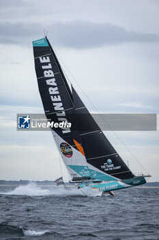 2024-09-06 - Sam Goodchild on Imoca Vulnerable - For the Planet during a training session prior the Vendée Globe 2024 on September 6, 2024, off Groix in France - SAILING - VENDEE GLOBE 2024 - SAM GOODCHILD - IMOCA VULNERABLE - SAILING - OTHER SPORTS