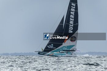 2024-09-06 - Sam Goodchild on Imoca Vulnerable - For the Planet during a training session prior the Vendée Globe 2024 on September 6, 2024, off Groix in France - SAILING - VENDEE GLOBE 2024 - SAM GOODCHILD - IMOCA VULNERABLE - SAILING - OTHER SPORTS