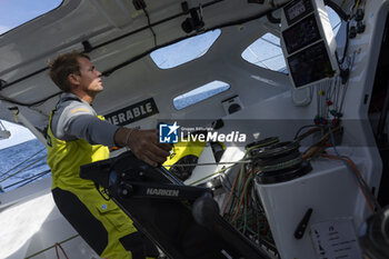 2024-09-12 - Thomas Ruyant on Imoca Vulnerable - For People during a training session prior the Vendée Globe 2024 on September 12, 2024, off Groix in France - SAILING - VENDEE GLOBE 2024 - THOMAS RUYANT - IMOCA VULNERABLE - SAILING - OTHER SPORTS