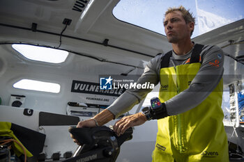 2024-09-12 - Thomas Ruyant on Imoca Vulnerable - For People during a training session prior the Vendée Globe 2024 on September 12, 2024, off Groix in France - SAILING - VENDEE GLOBE 2024 - THOMAS RUYANT - IMOCA VULNERABLE - SAILING - OTHER SPORTS