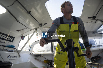 2024-09-12 - Thomas Ruyant on Imoca Vulnerable - For People during a training session prior the Vendée Globe 2024 on September 12, 2024, off Groix in France - SAILING - VENDEE GLOBE 2024 - THOMAS RUYANT - IMOCA VULNERABLE - SAILING - OTHER SPORTS