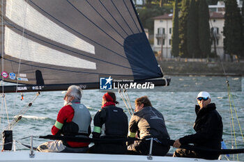 03/11/2024 - Stefano Roberti with her team “Coppa dei Bravi” – Trofeo Kong, match-race regatta for charity held in the Gulf of Lecco (LC), Italy, 01.11.2024. Photo by Marius Bunduc/LiveMedia - COPPA DEI BRAVI - VELA - ALTRO