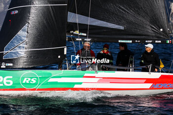 03/11/2024 - Stefano Roberti with her team “Coppa dei Bravi” – Trofeo Kong, match-race regatta for charity held in the Gulf of Lecco (LC), Italy, 01.11.2024. Photo by Marius Bunduc/LiveMedia - COPPA DEI BRAVI - VELA - ALTRO